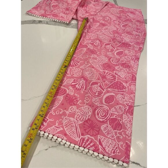 Vintage 90's Lilly Pulitzer Pink Palm Beach Crop Capri Pants Women’s Sz 6 - Picture 5 of 7